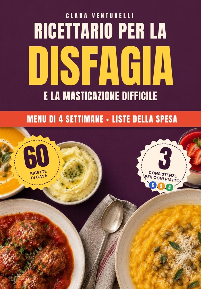 Copertina del Ricettario per la disfagia e la masticazione difficile di Clara Venturelli